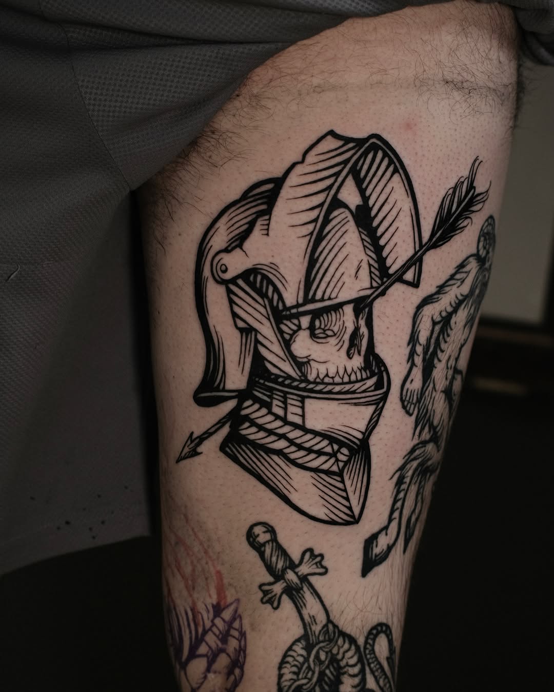 Tattoo by @staydoomed โ blackwork, illustrative