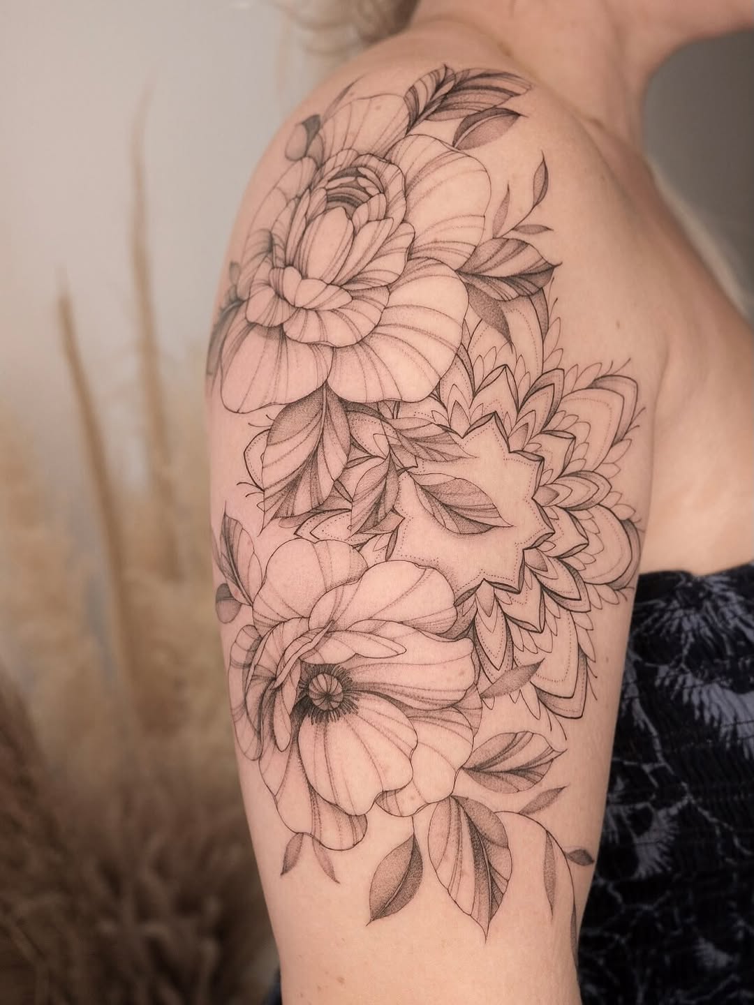 Tattoo by @ink.maude — fine_line, black_and_grey
