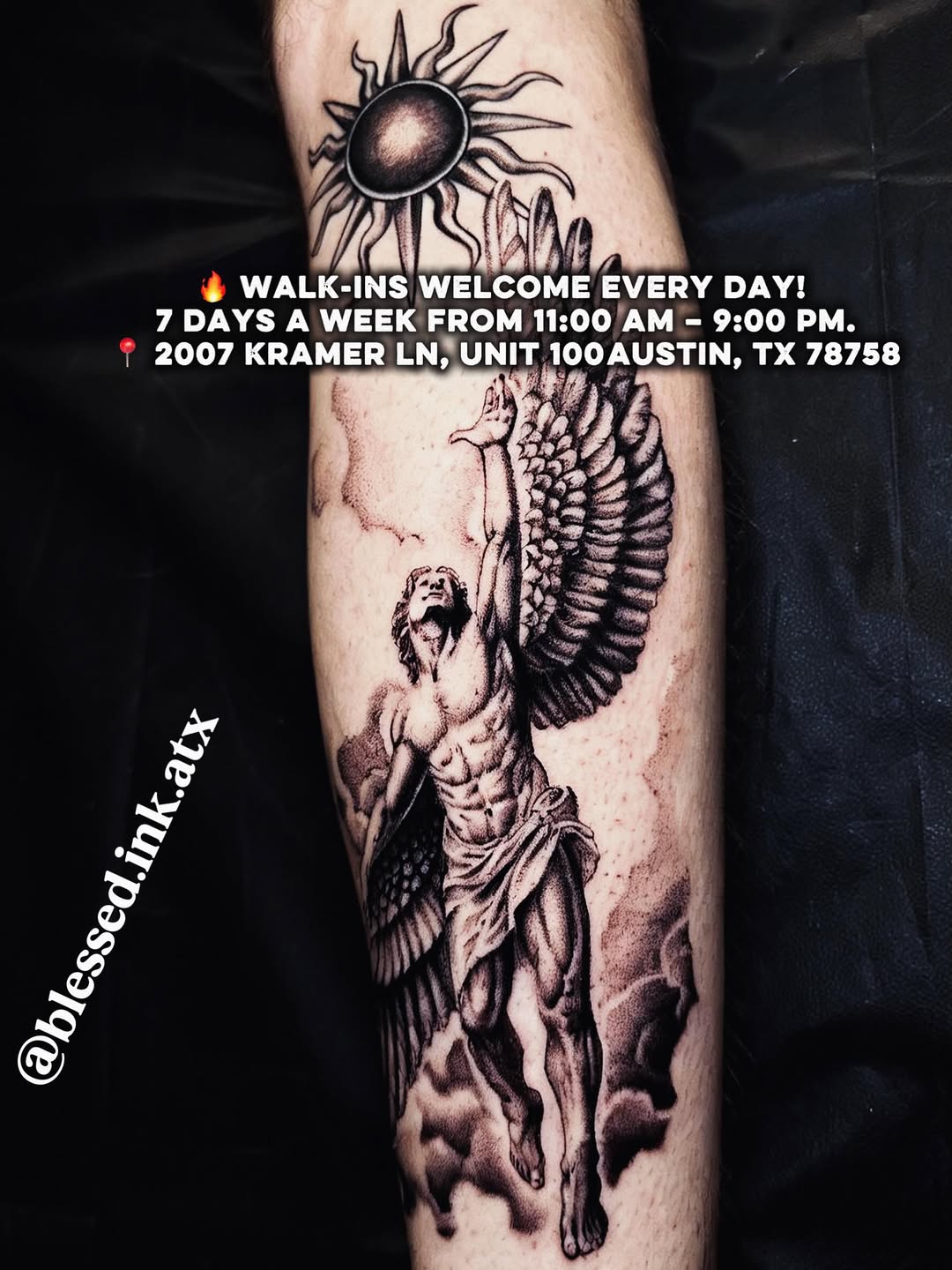 Tattoo by @tatts.x.hustler โ realism, black_and_grey