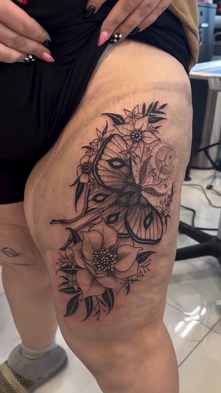 Tattoo by @7th_heaven_tattoo — illustrative, black_and_grey
