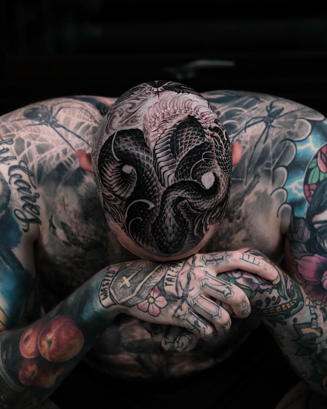 Tattoo by @eugenetattoo — blackwork, illustrative