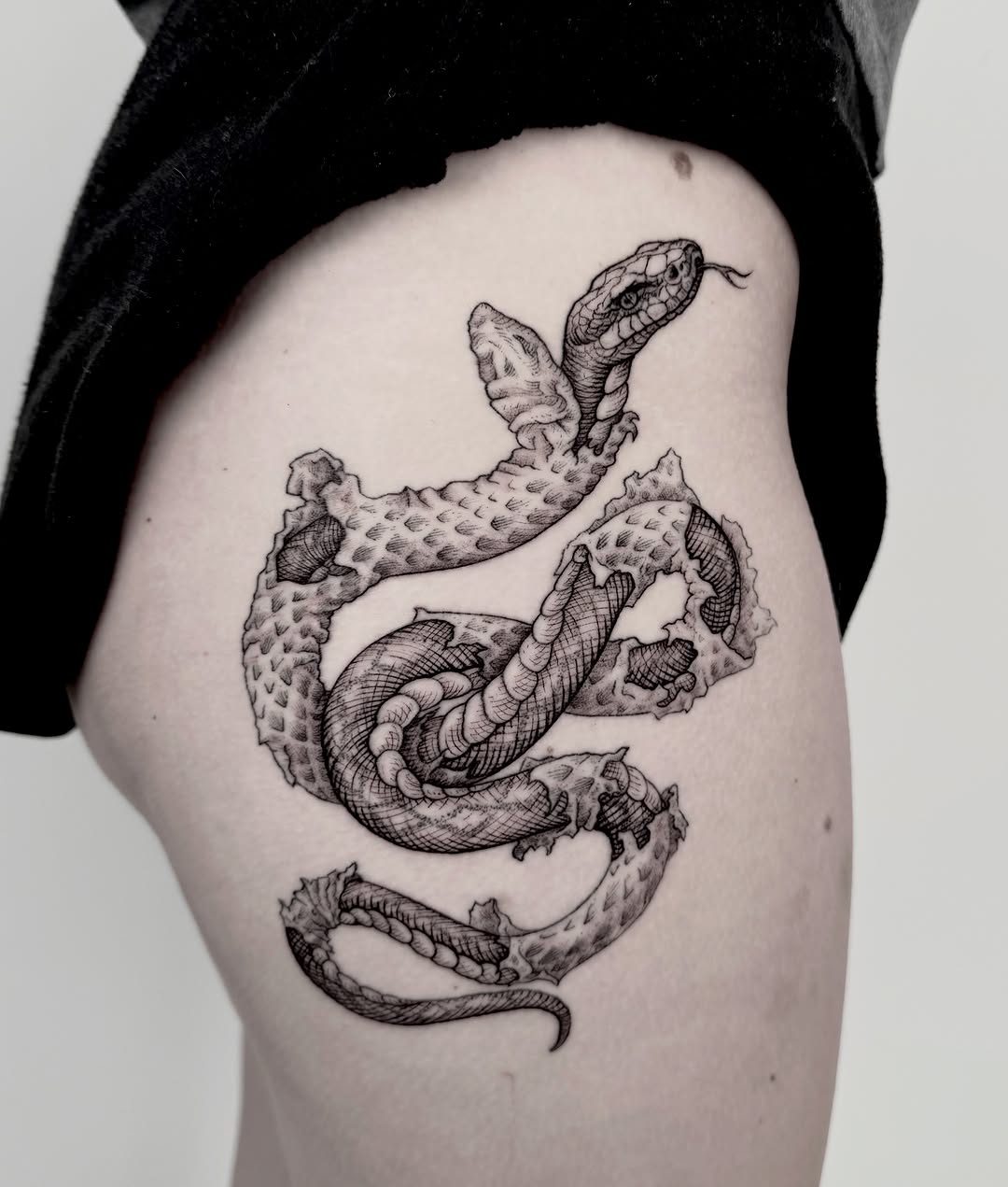 Tattoo by @krueger.ink — black_and_grey, realism
