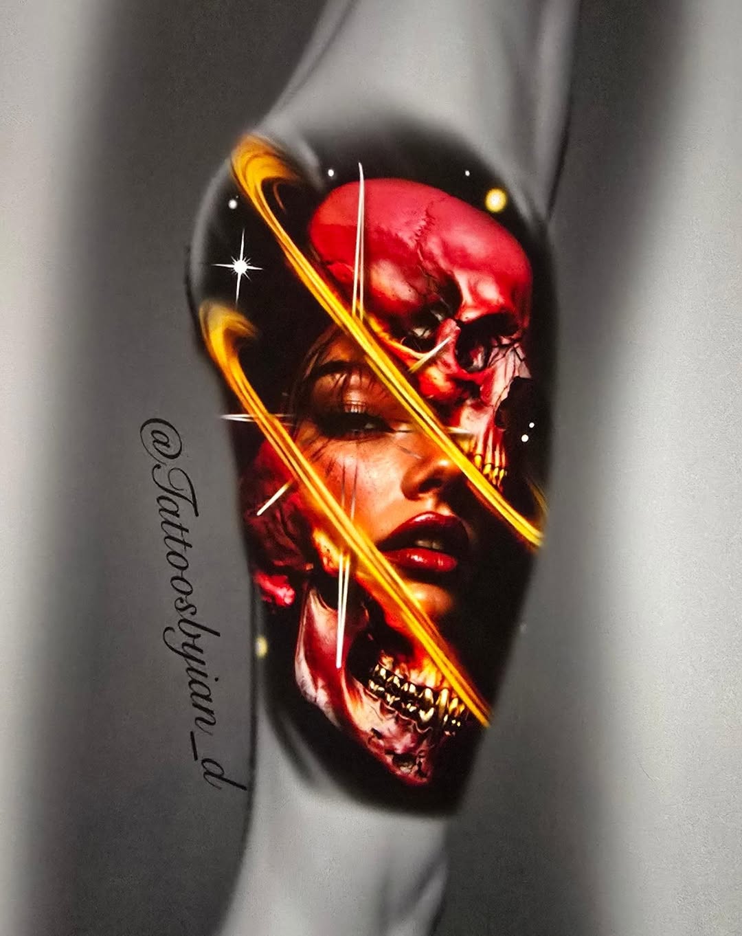 Tattoo by @tattoosbyian_d — realism, dark_realism