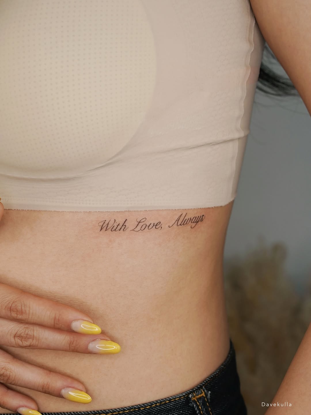 Tattoo by @davekulla.tattoo — fine_line, lettering_script
