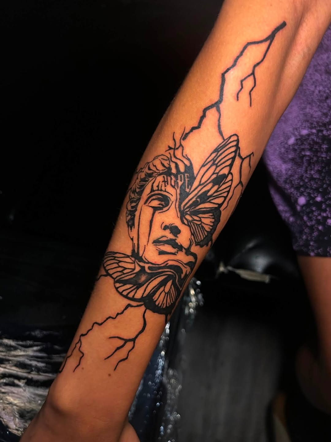 Tattoo by @bigtatt_daartist — illustrative, blackwork