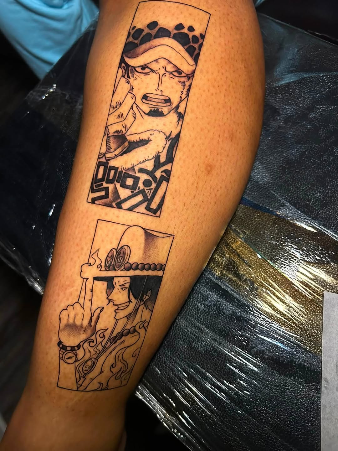 Tattoo by @bigtatt_daartist — illustrative, anime