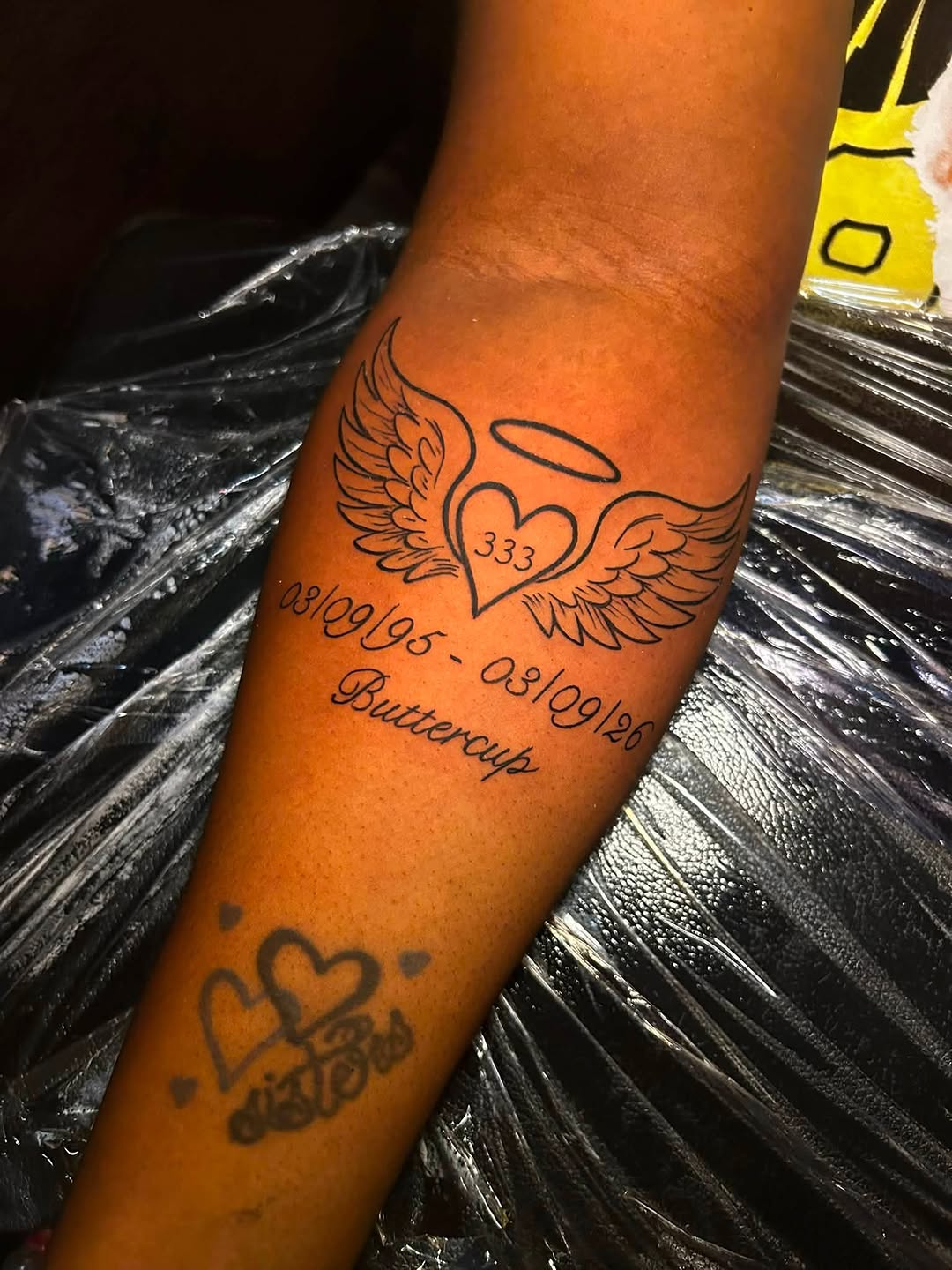 Tattoo by @bigtatt_daartist — lettering_script, illustrative