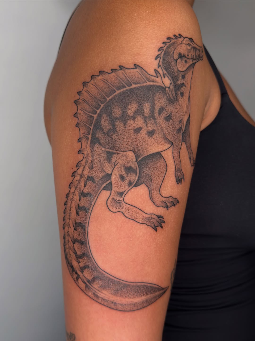 Tattoo by @juleghoul — realism, dotwork