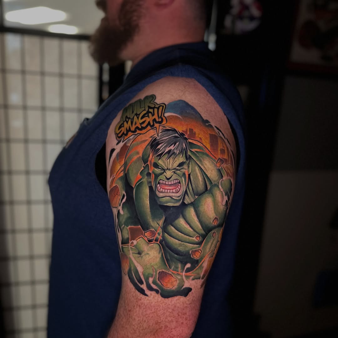 Tattoo by @bobbydouglastattoos — new_school