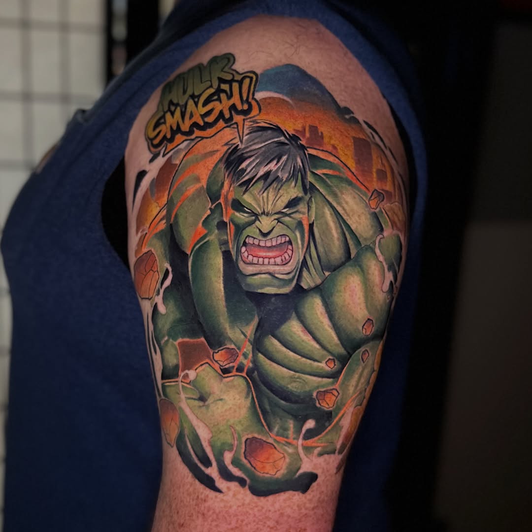 Tattoo by @bobbydouglastattoos — new_school