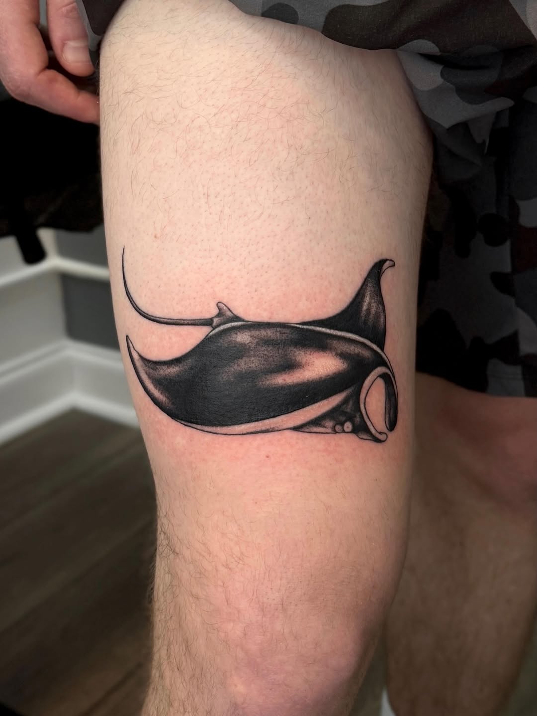 Tattoo by @figsandfossils — black_and_grey, realism