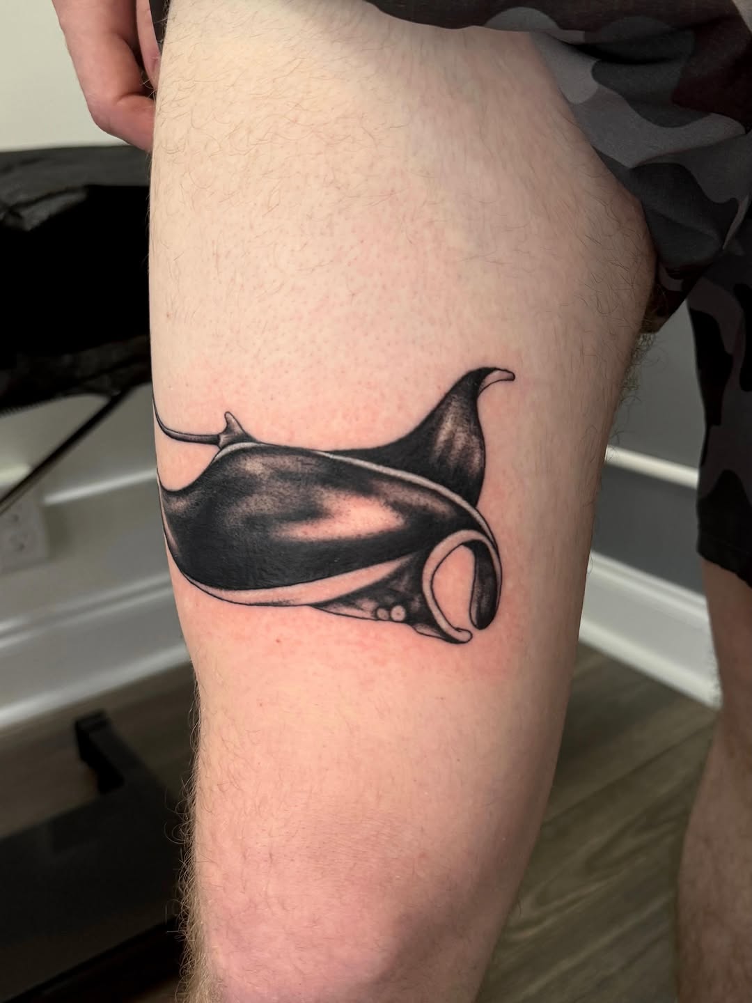 Tattoo by @figsandfossils — black_and_grey, realism