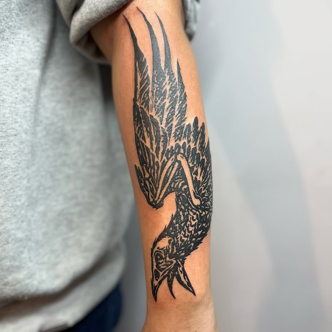 Tattoo by @ilenadoodles β blackwork