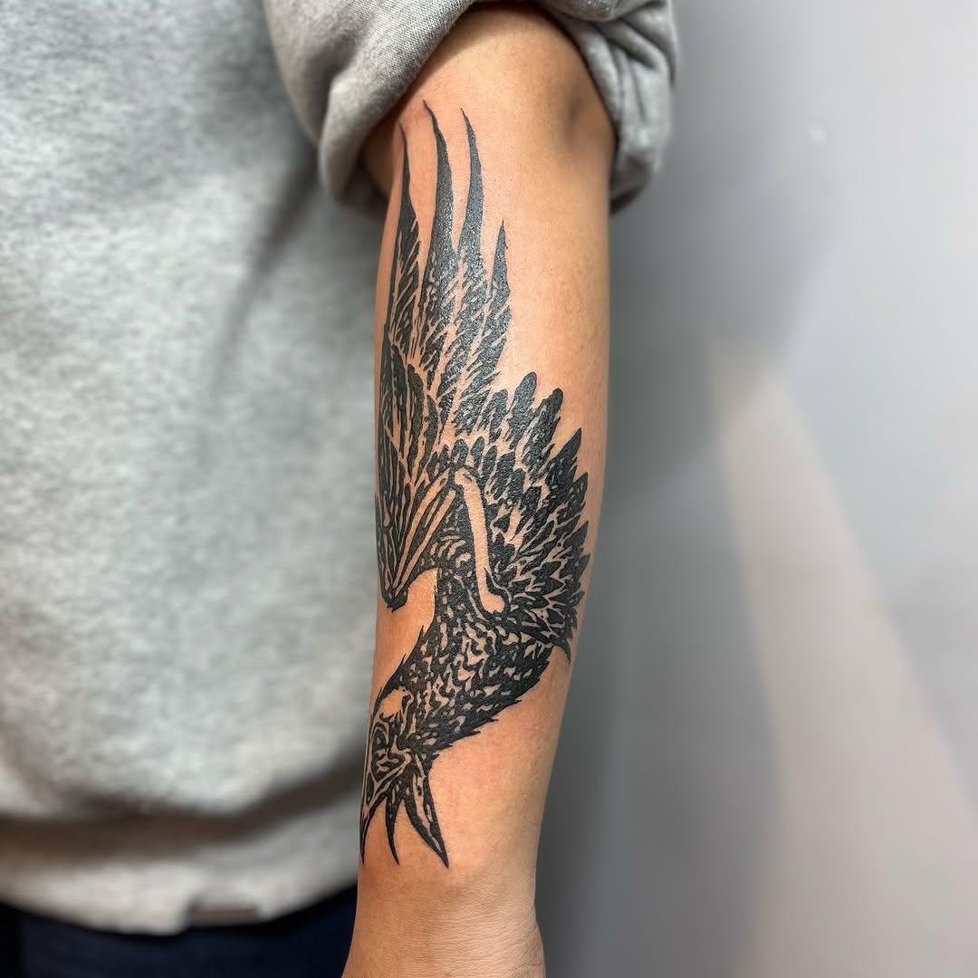 Tattoo by @ilenadoodles β blackwork