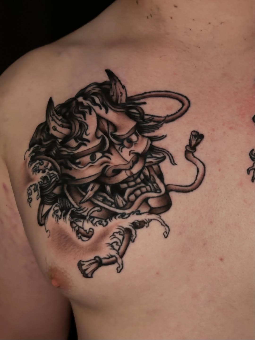 Tattoo by @backhandedculture — japanese_irezumi, black_and_grey