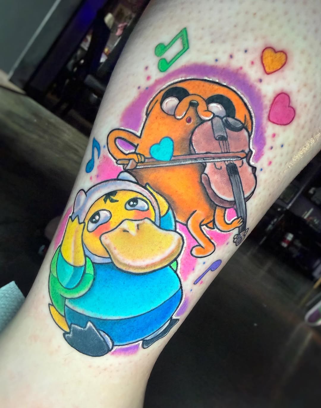 Tattoo by @q.k.tattoo โ new_school, anime