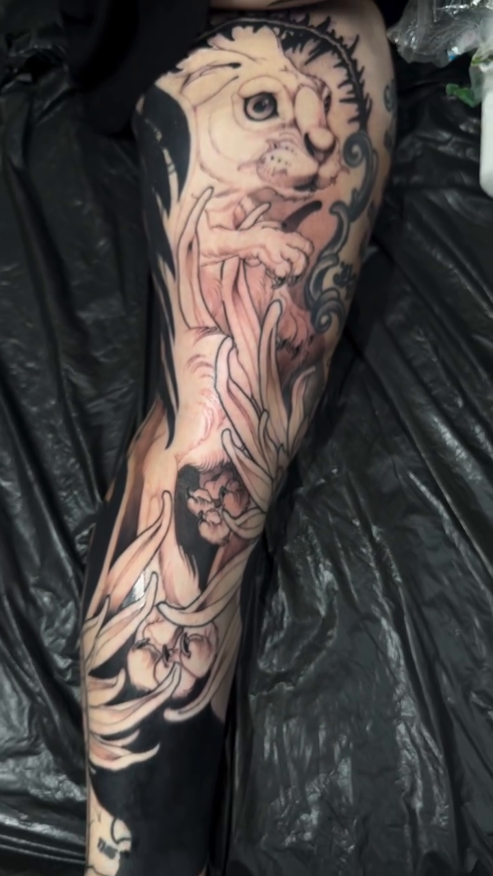 Tattoo by @ulyss_blair — japanese_irezumi, blackwork