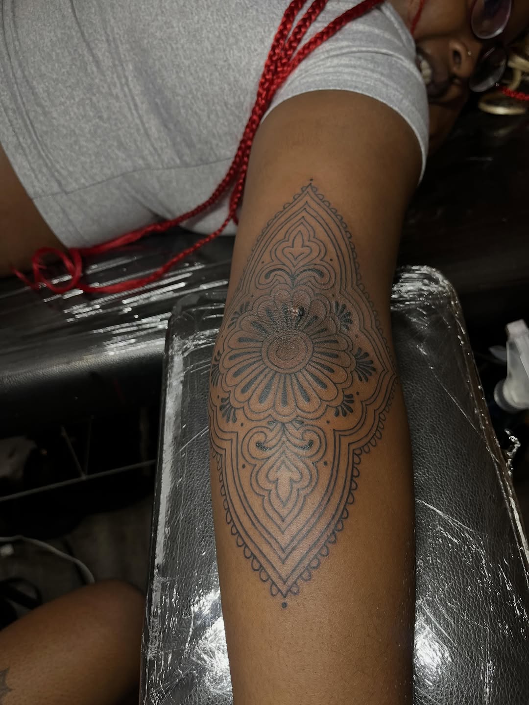 Tattoo by @inkbytee_ โ geometric, ornamental