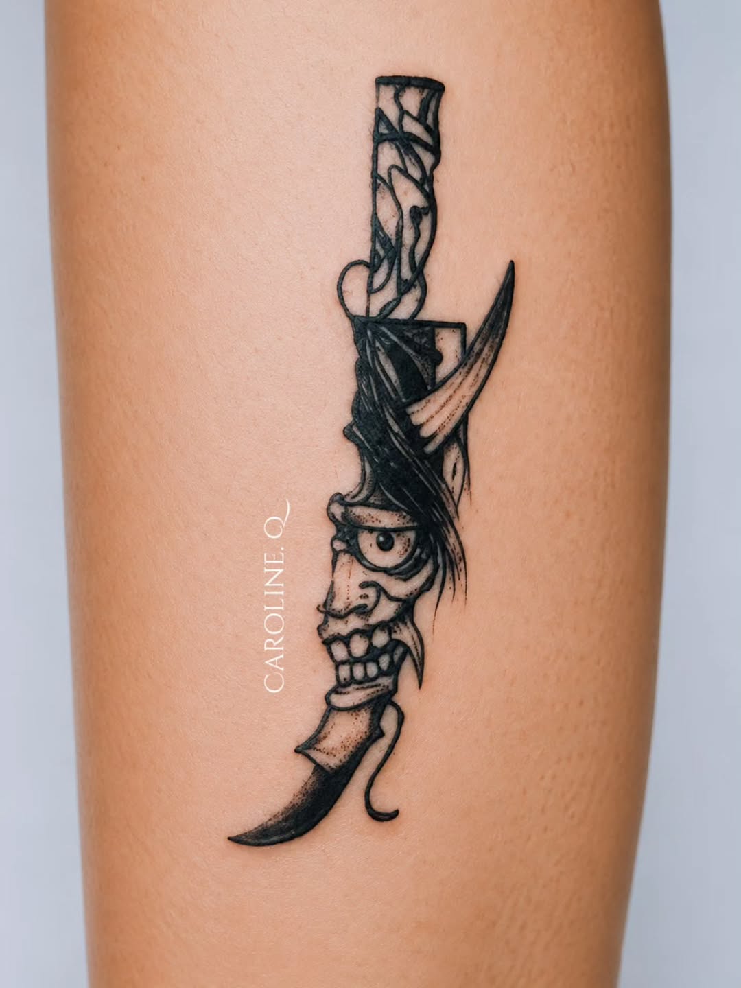 Tattoo by @obsidiandragonink — japanese_irezumi, black_and_grey