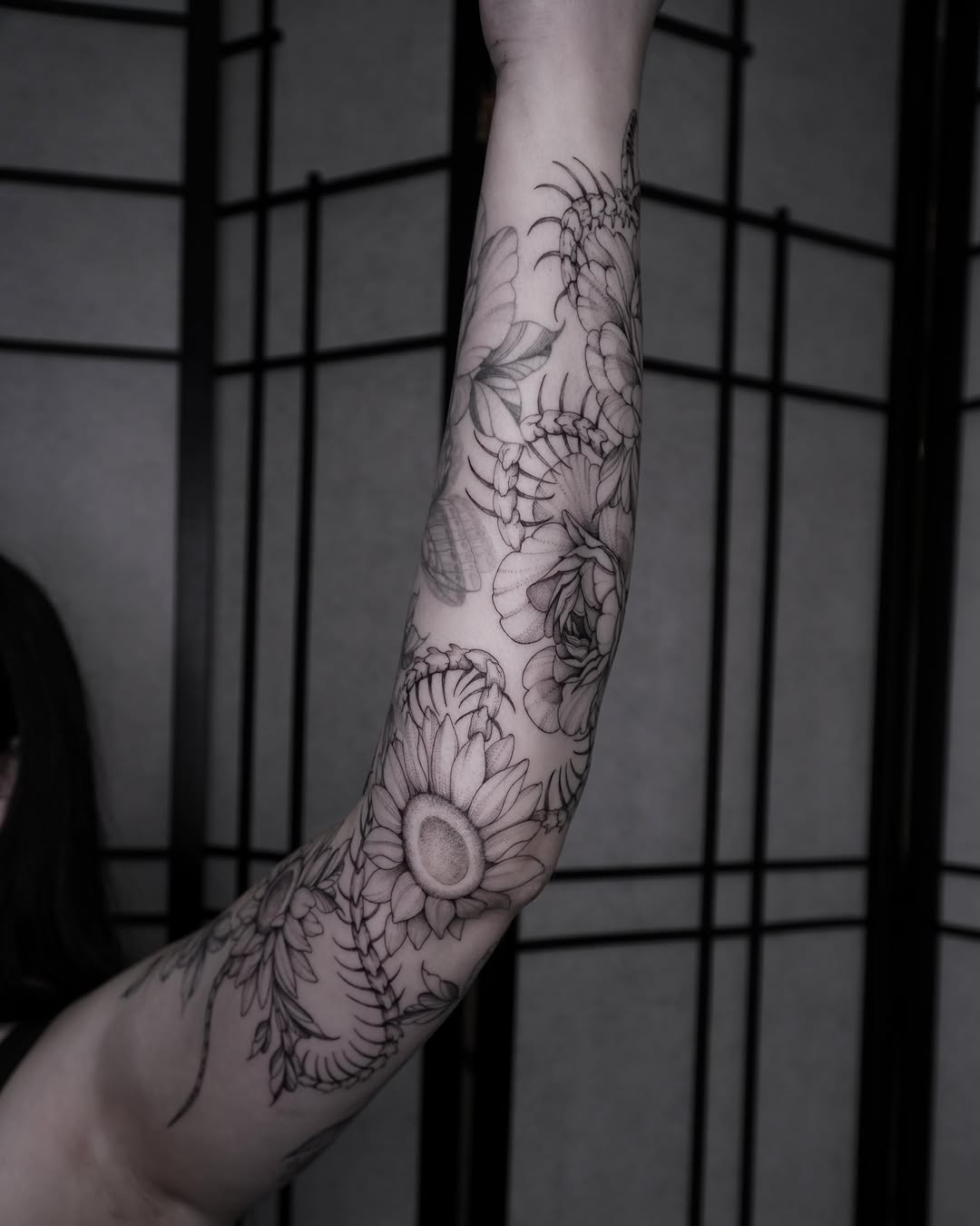 Tattoo by @lovergirltattoos_ — black_and_grey