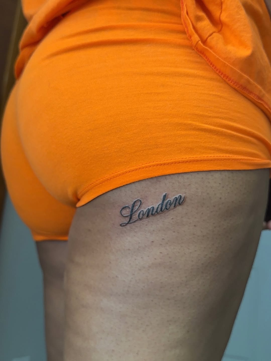 Tattoo by @xotic_inkk โ lettering_script, fine_line