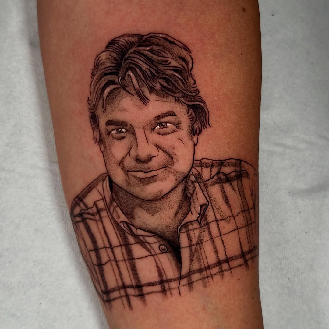 Tattoo by @lajirafa_tattoo — realism, black_and_grey