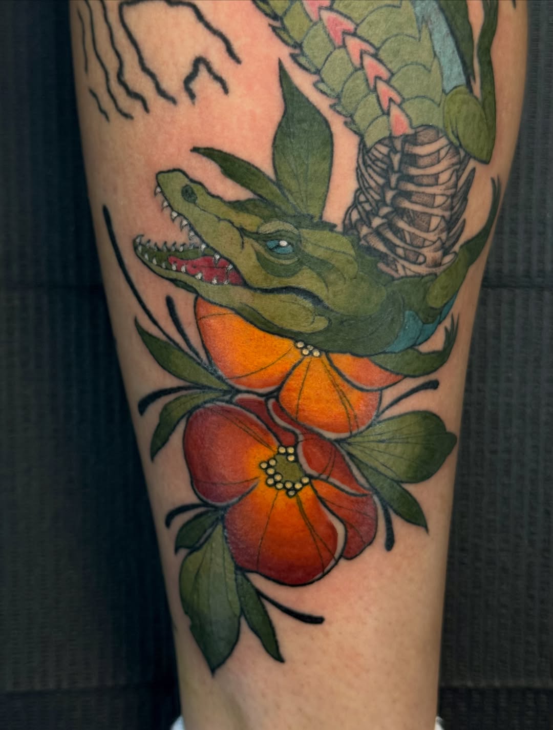 Tattoo by @livingsticker — neo_traditional, realism