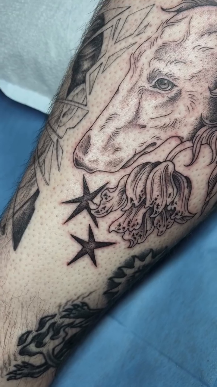 Tattoo by @thursdaybluez β black_and_grey, illustrative