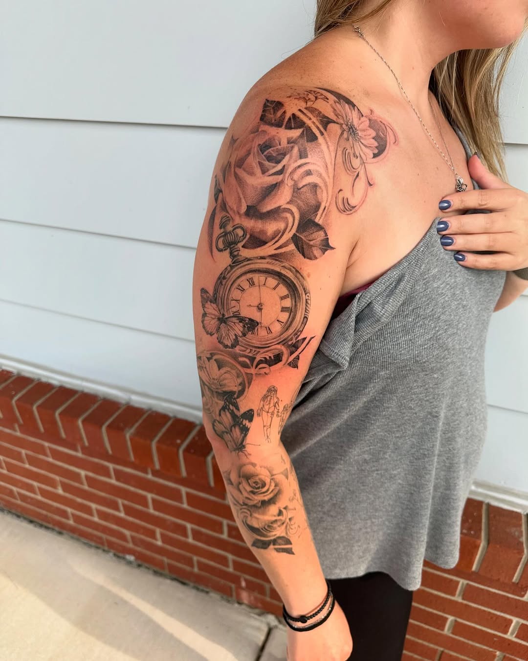Tattoo by @classy_cassitattoos — realism, black_and_grey