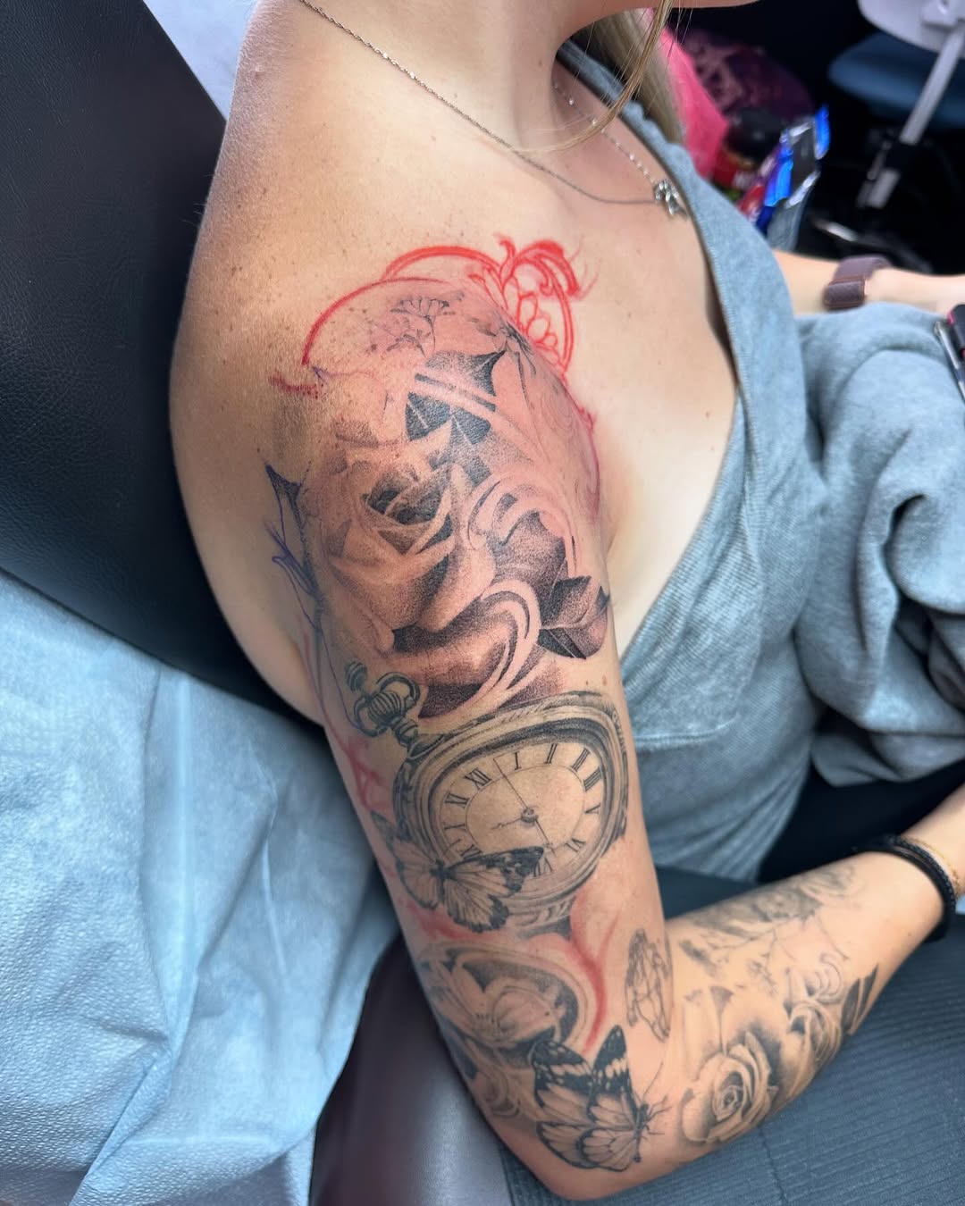 Tattoo by @classy_cassitattoos — realism, black_and_grey