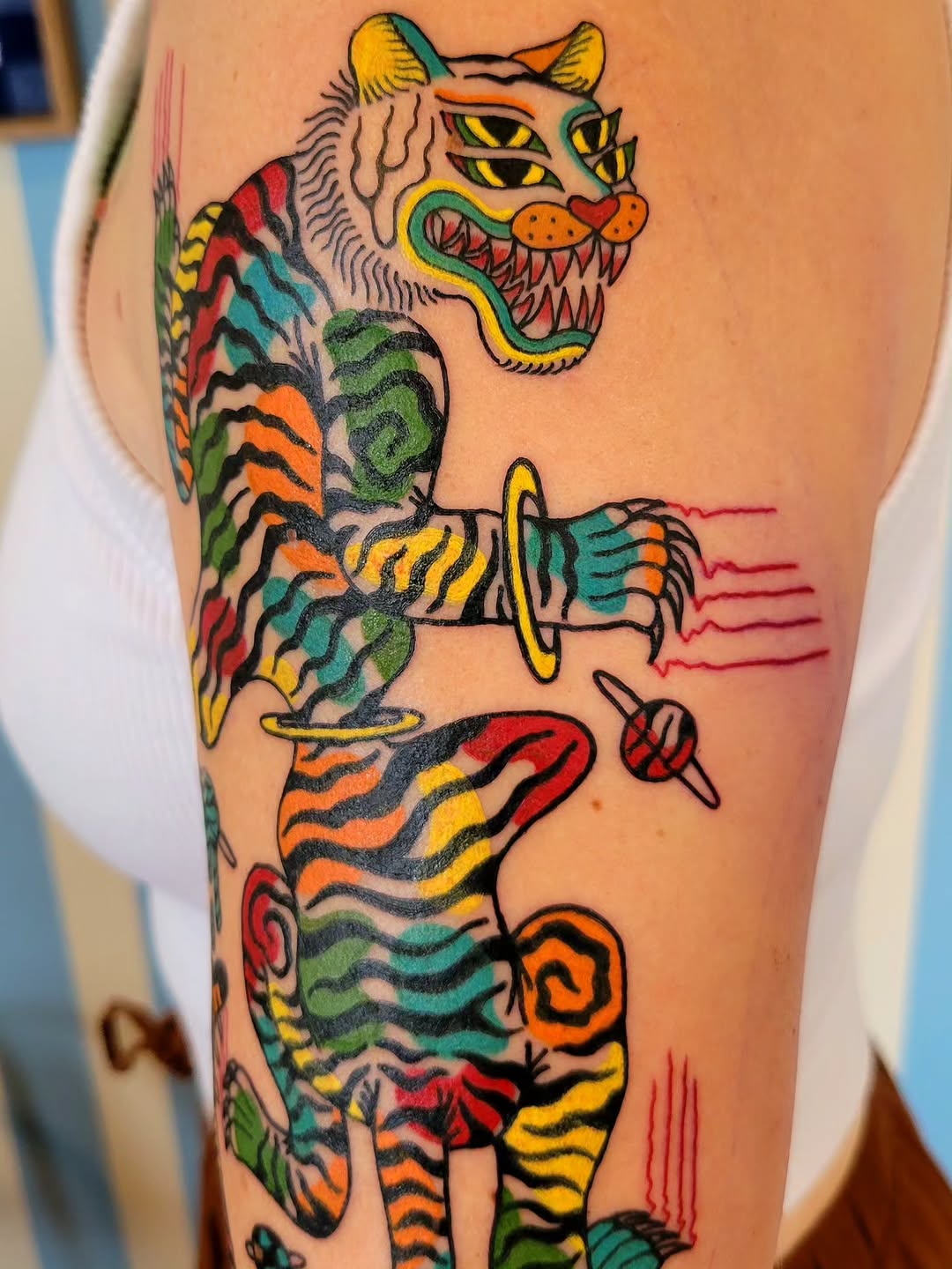 Tattoo by @catwongtattoos — new_school