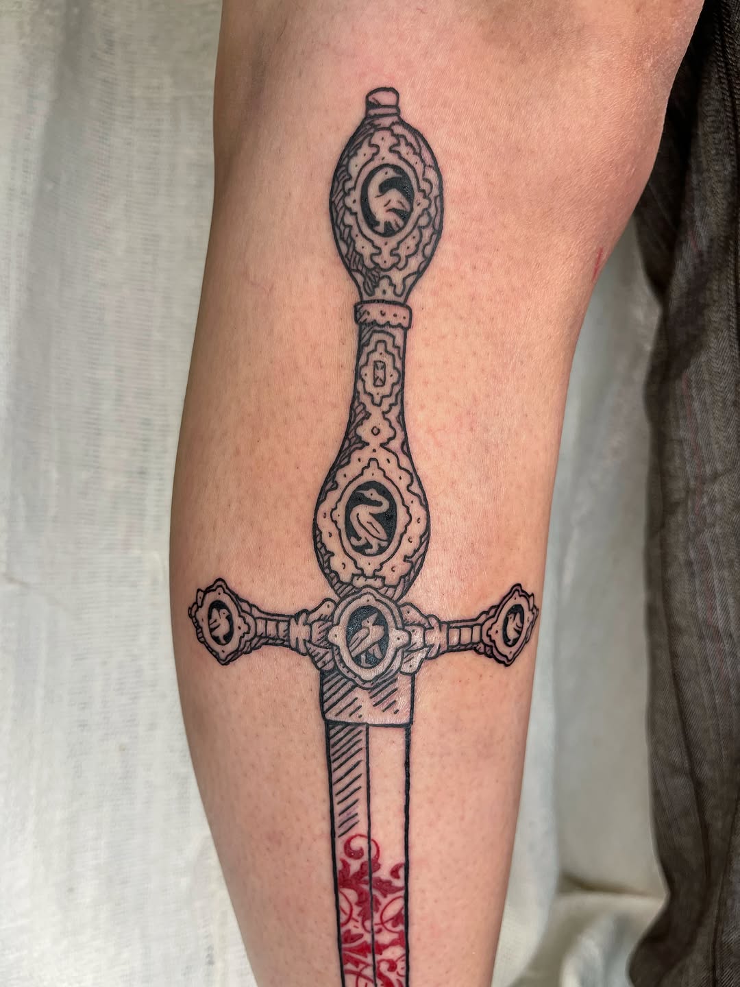 Tattoo by @maris_hare — blackwork