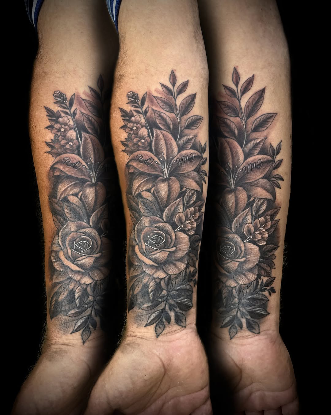 Tattoo by @devilismycopilot — black_and_grey, realism