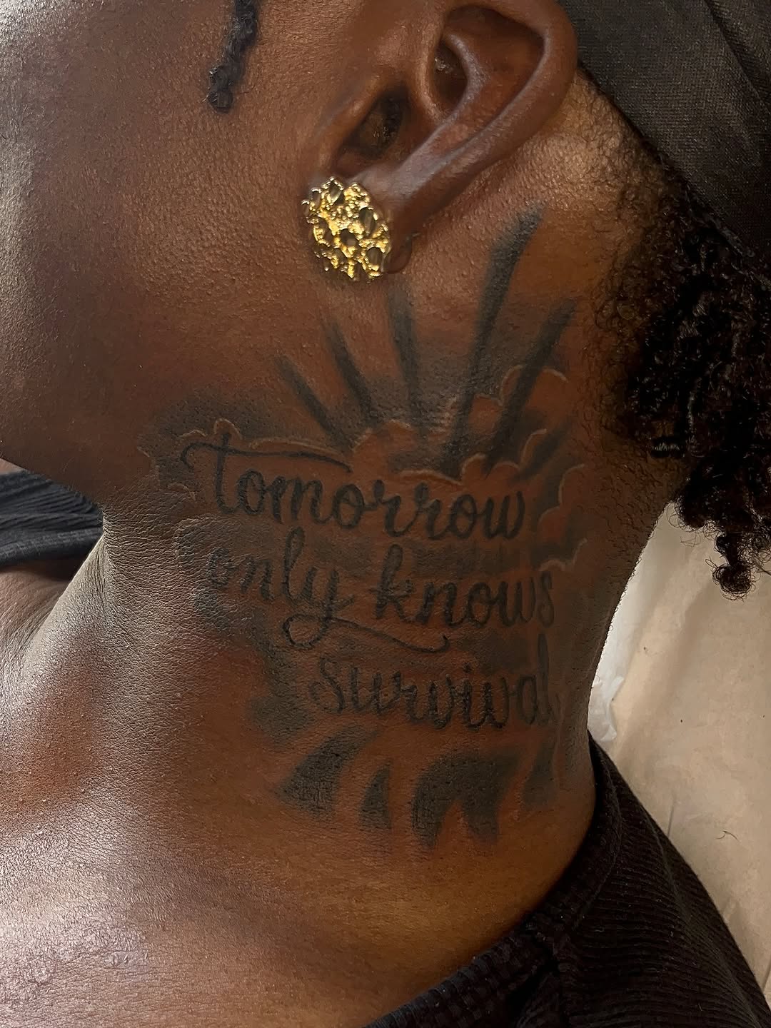 Tattoo by @xlynaeink โ lettering_script, black_and_grey