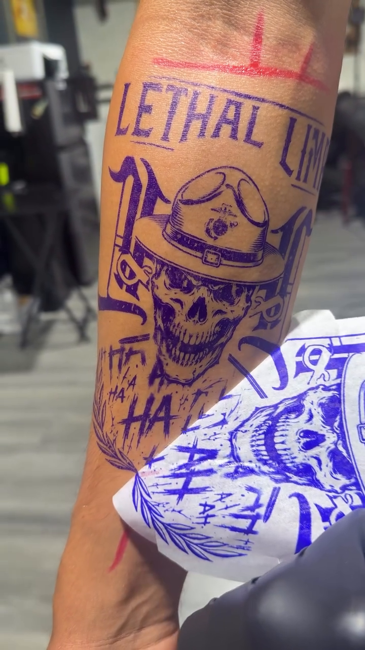 Tattoo by @tat2danny_ โ blackwork