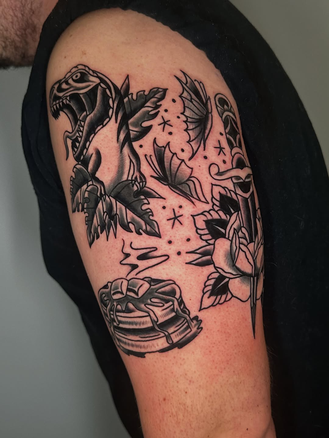 Tattoo by @spenceytattoos — american_traditional, illustrative