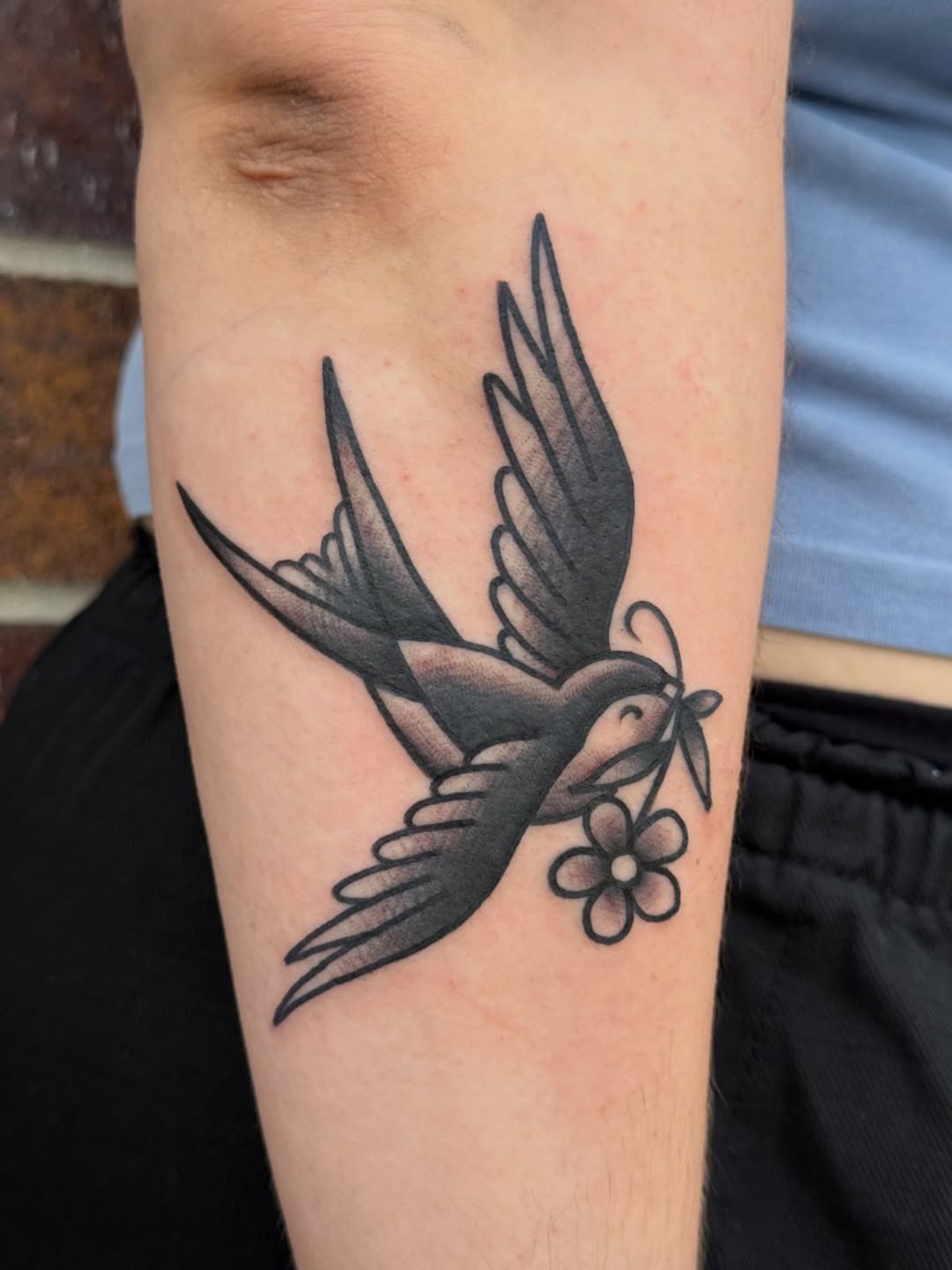 Tattoo by @kelseylouistattoos — american_traditional, black_and_grey