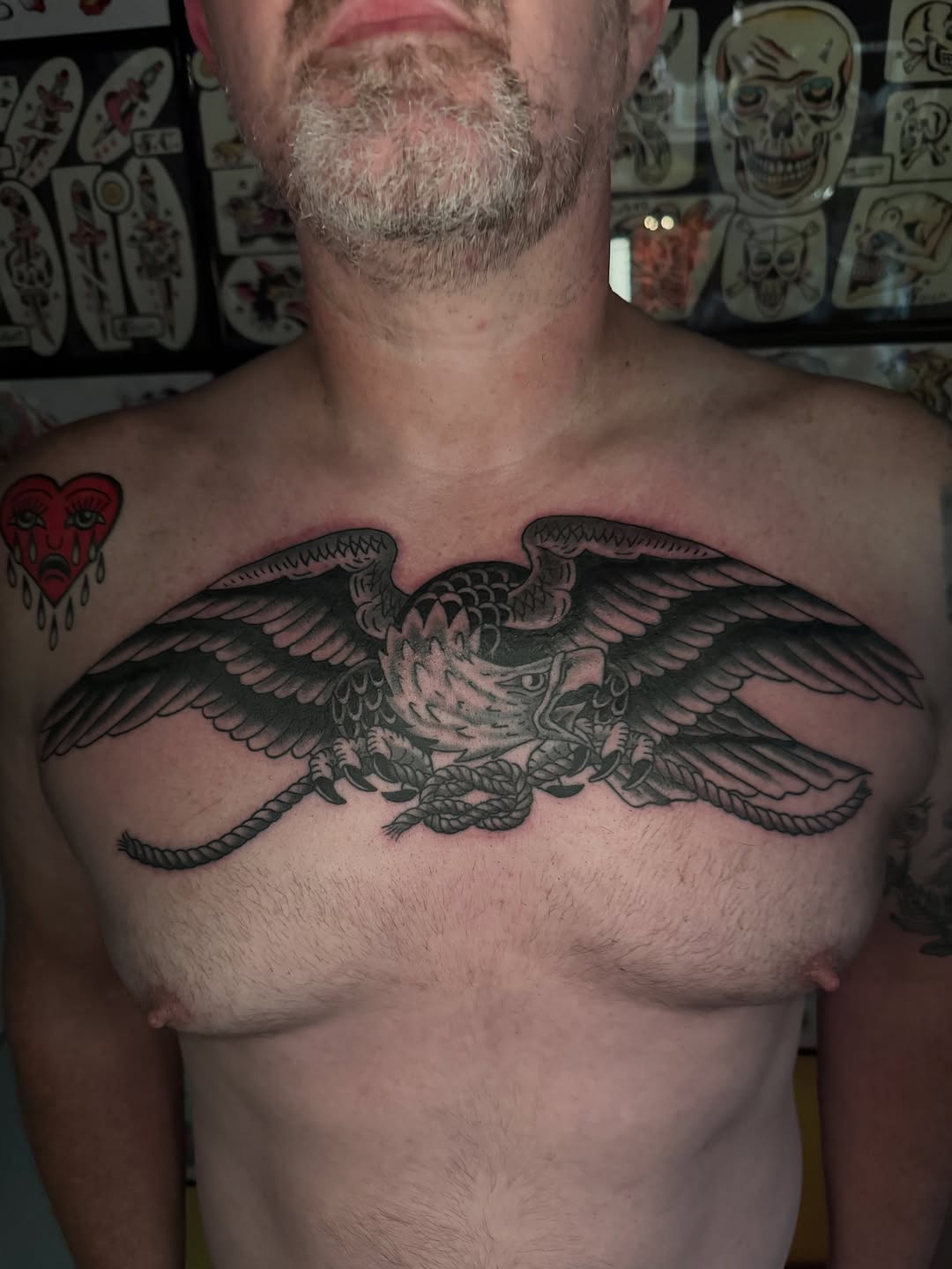 Tattoo by @tyler.raytat2 — american_traditional, black_and_grey