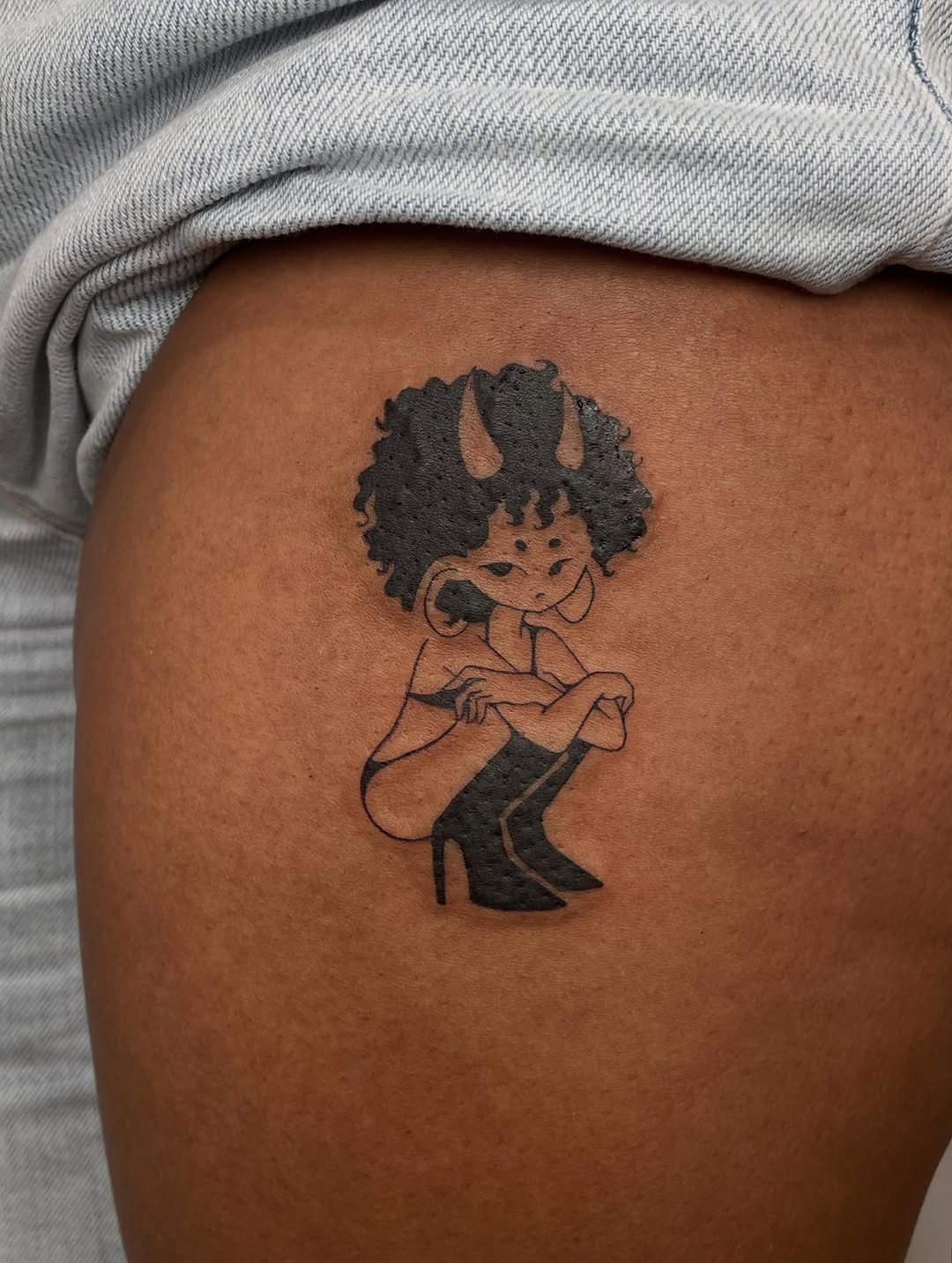 Tattoo by @gloomtimes — ignorant, blackwork