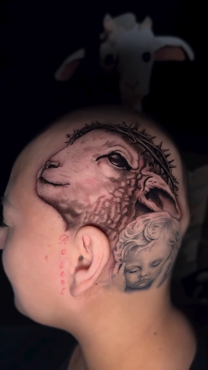 Tattoo by @truly.gloomyink โ realism, black_and_grey