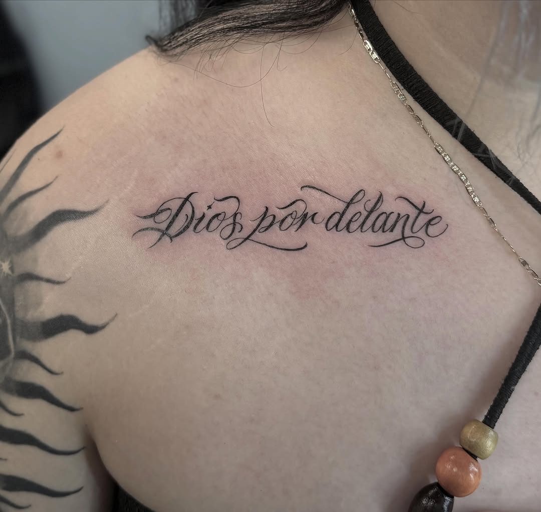 Tattoo by @stilow_ink — lettering_script, fine_line