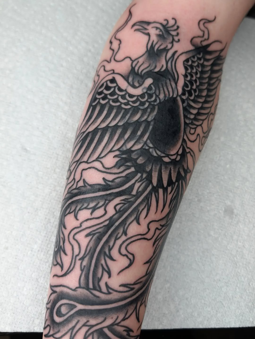 Tattoo by @kronetattoos — american_traditional, black_and_grey