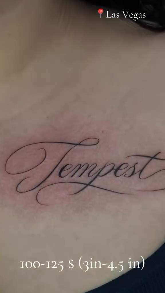 Tattoo by @bellaskytattoos — lettering_script, fine_line