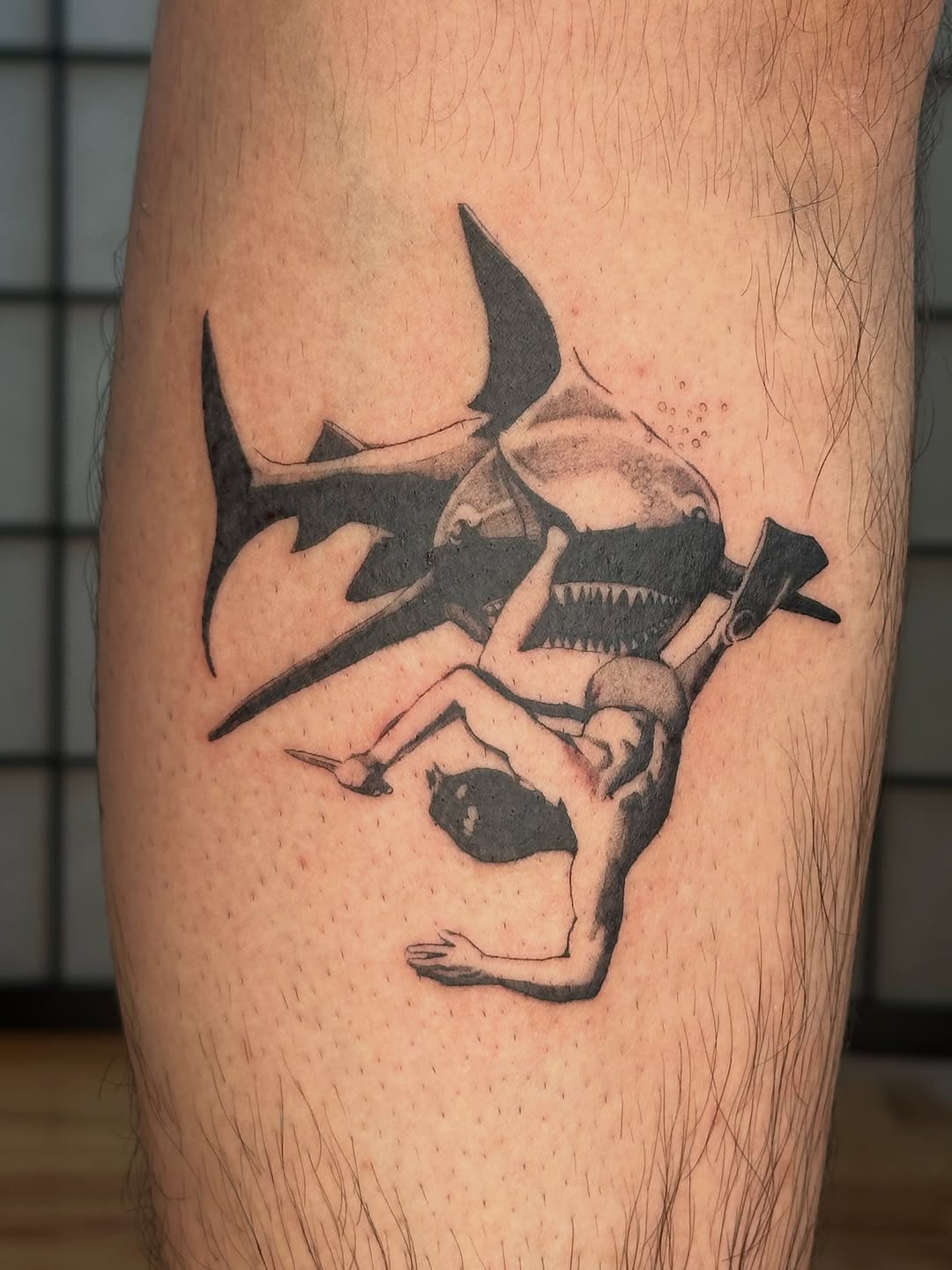 Tattoo by @silly.tatty — realism, black_and_grey