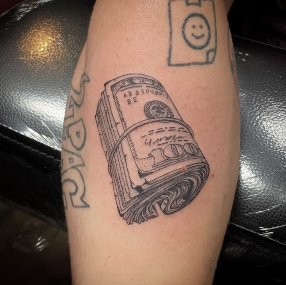 Tattoo by @skylermcclun — black_and_grey, realism