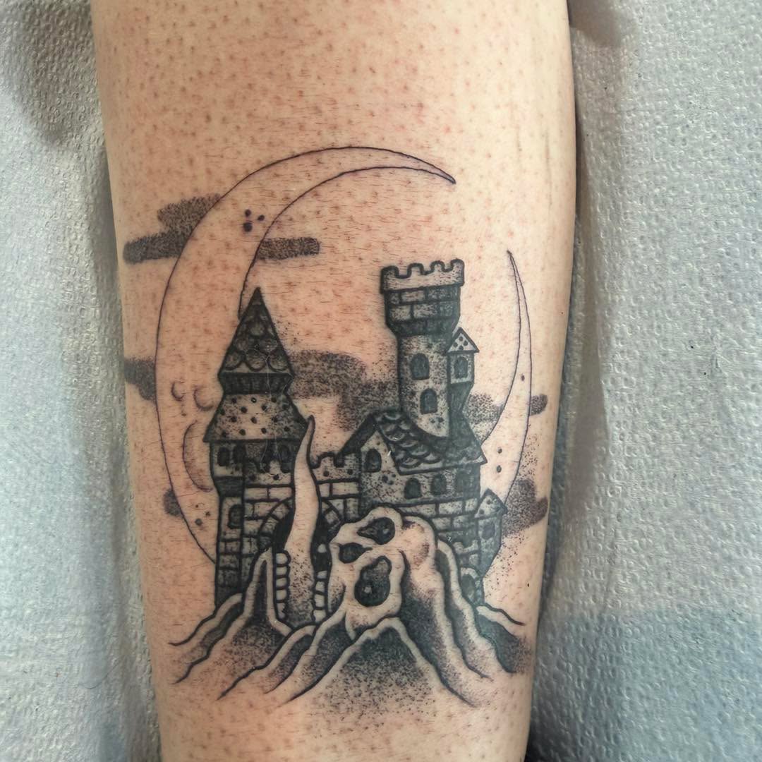Tattoo by @coyoteharvest — dotwork