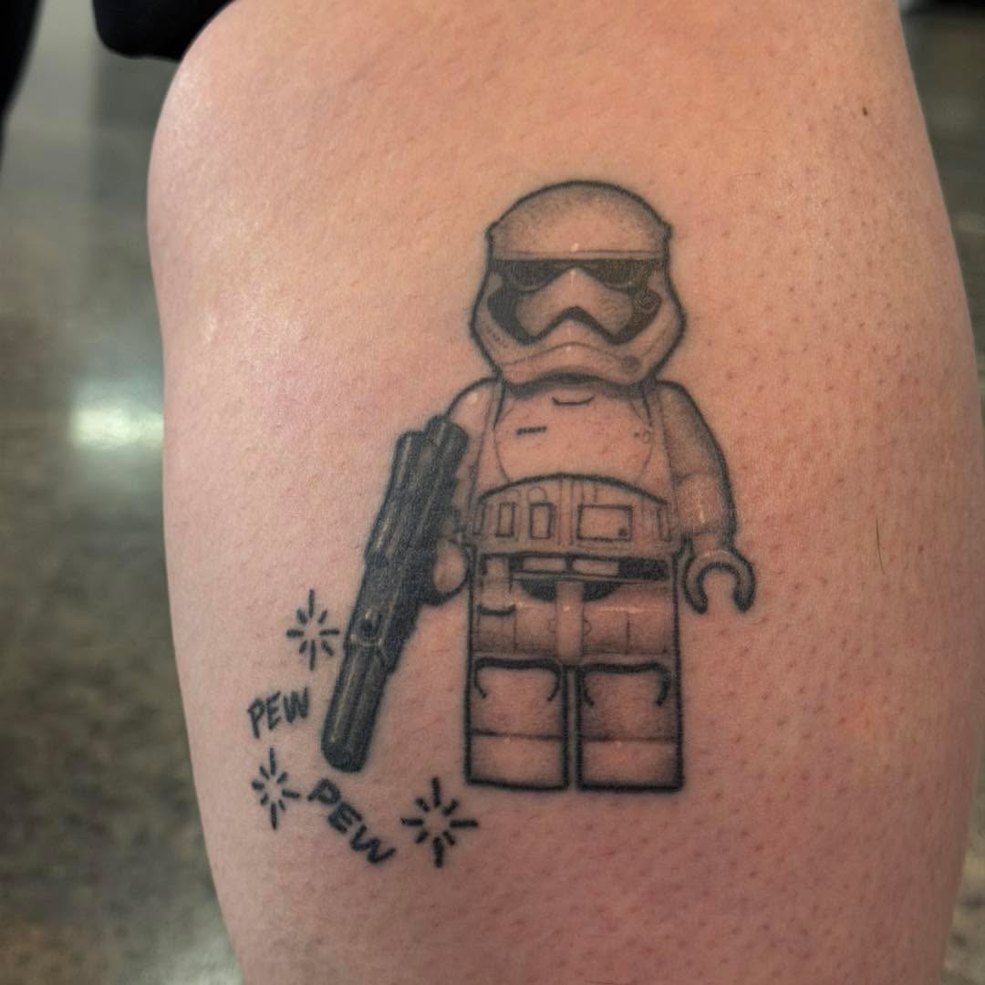 Tattoo by @coyoteharvest — black_and_grey