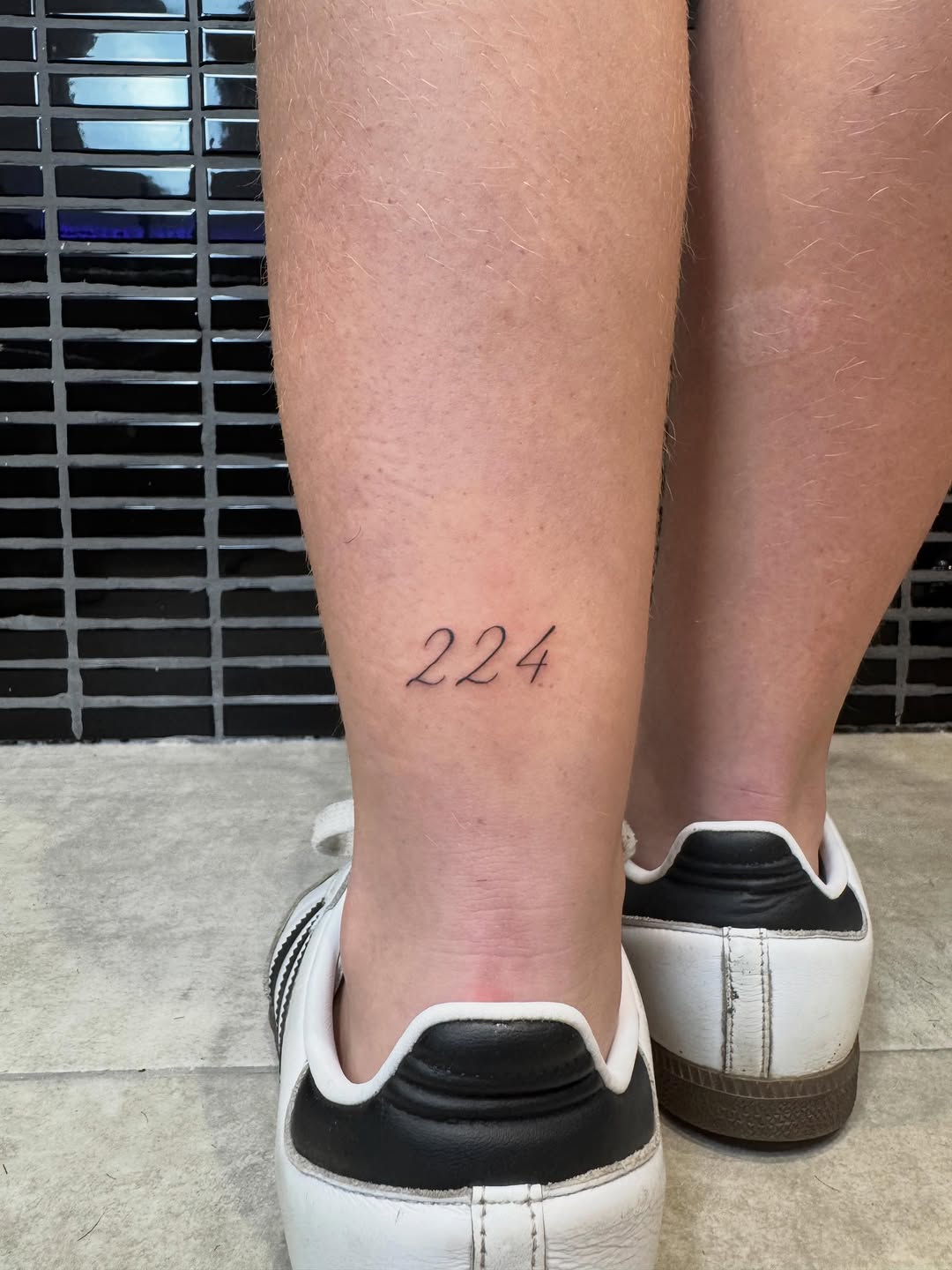 Tattoo by @sebastrussy โ lettering_script, fine_line