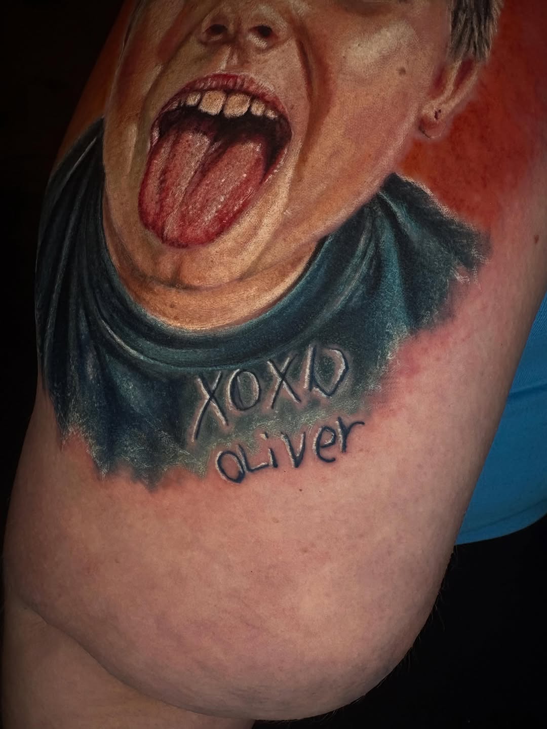 Tattoo by @jaceehamiltontattoos — realism, lettering_script