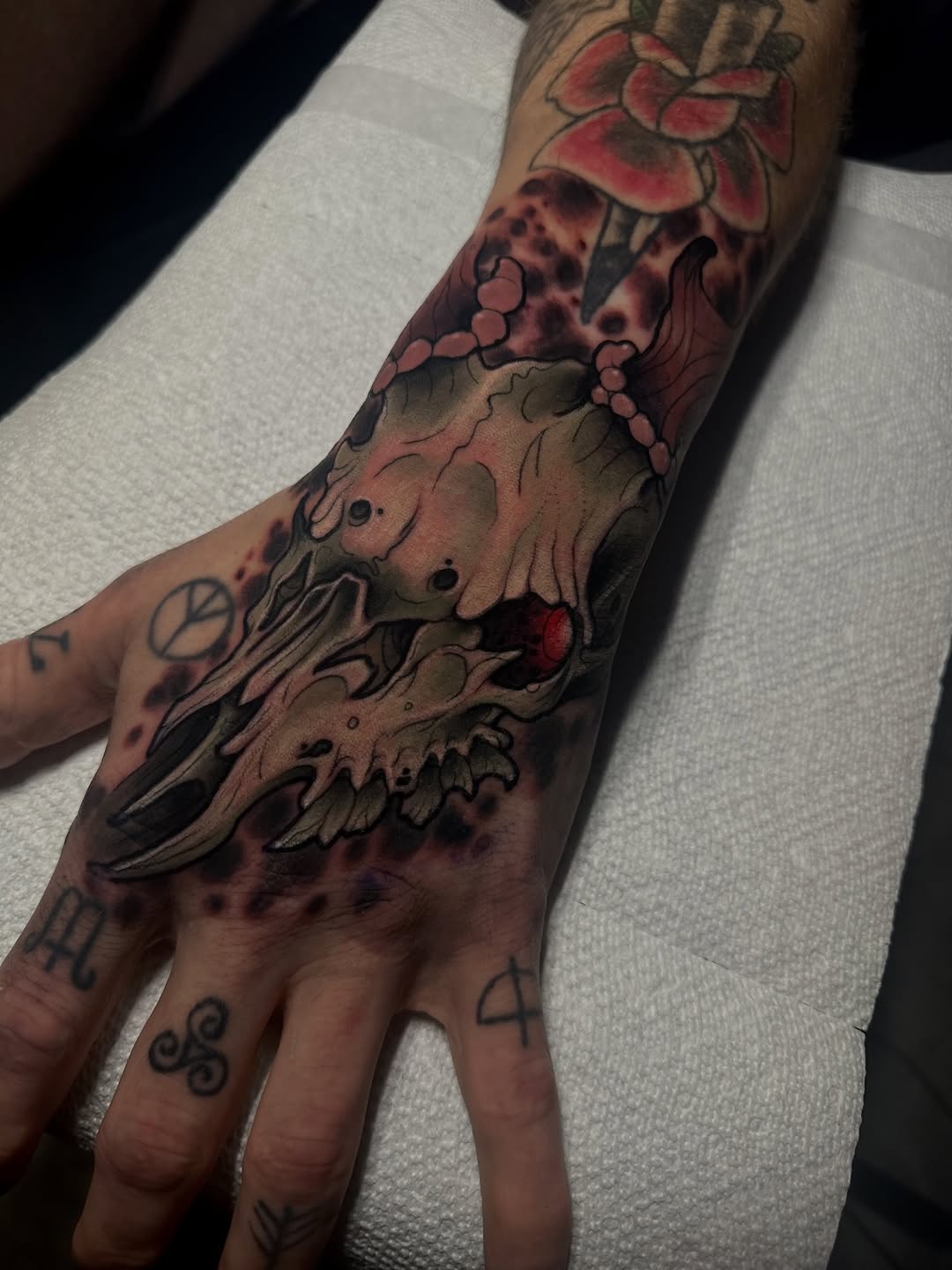 Tattoo by @austinmorrisontattoos โ black_and_grey